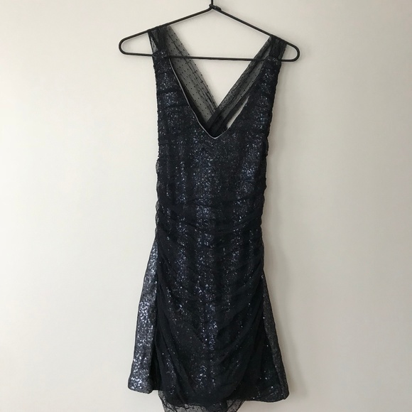 Express Mesh Sequin Cocktail dress - Picture 5 of 8